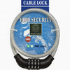 Grand Lock Portable Security 4-Digit Code Bike Lock(Diameter 8mm, Lenth 25").