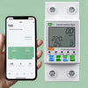 TUYA WiFi Prepaid Meter Smart Meter Power Monitor Smart Circuit Breaker Over Under Voltage Protector 2P 63A leakage protection